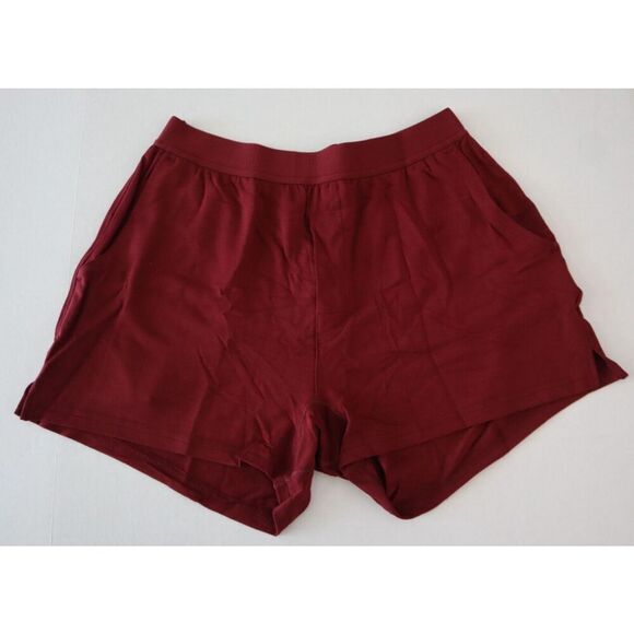 Jambys Unisex Sz Small Cabernet/Red Soft Breathable Boxer Shorts w/Pockets - Picture 1 of 8